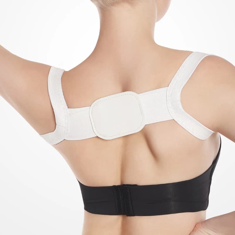Correttore di Postura Regolabile per Clavicola, Supporto Lombare e Spalle per Donne e Bambini, Cintura Corsetto per Correzione Posturale