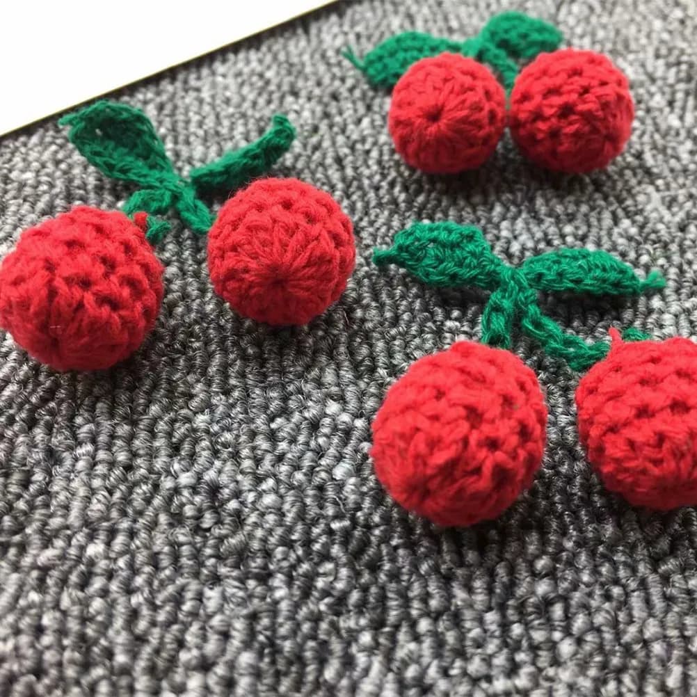 10Pcs Resin Cherry Earring Accessories for DIY Earrings Lovely Simulation Fruit Design Jewelry Making Kit Earring Ornaments