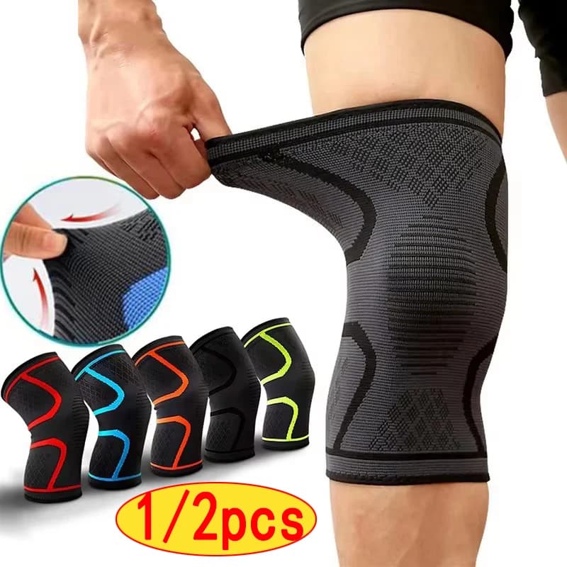 1/2 Pezzi Ginocchiere a Compressione, Supporti per Ginocchio per Artrite, Protezione Sportiva per Pallavolo e Palestra