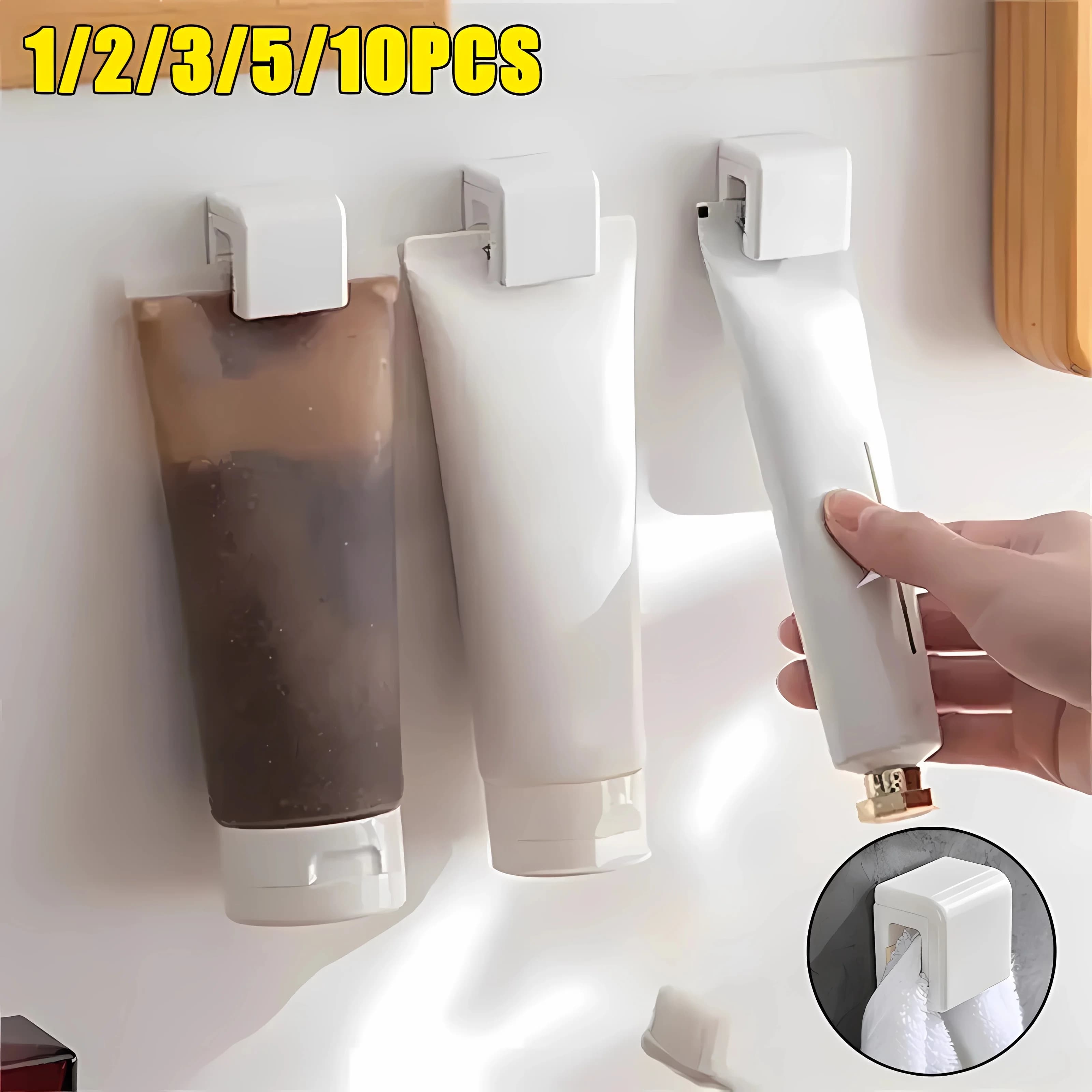 1-100 pezzi porta spazzolino senza punzonatura porta dentifricio a parete portaoggetti organizer accessori per il bagno