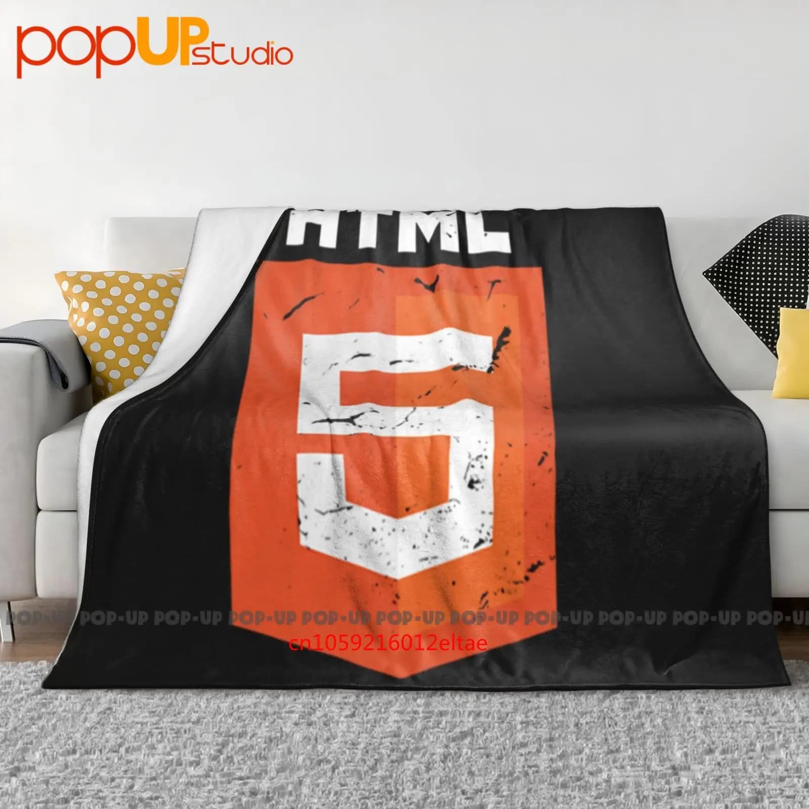 Html 5 Serie TV in silicone Valley Company Sign Insignia Coperta ultra morbida Trapunta Copridivano invernale Copriletto