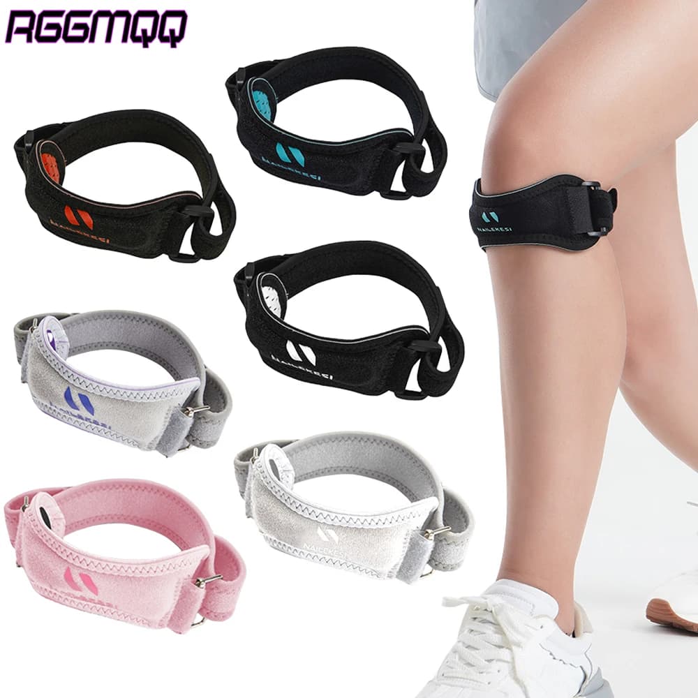 1 pz cinturino per ginocchio tendine rotuleo, tutore per ginocchio escursionismo, basket, corsa, ginocchiere, tennis, tendinite, pallavolo e squat