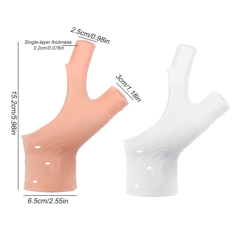 1PCS Wrist Hand Thumb Gloves, Waterproof Elastic Silicone Gel Wrist Support Brace, with Thumb Hole, for Hand Pressure