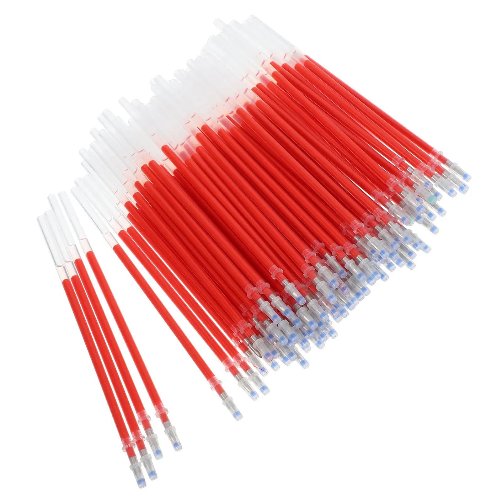 300 Pezzi Ricariche di Inchiostro Gel 0,5mm Rosso ad Asciugatura Rapida, a Bassa Perdita di Colore, per Penne Neutre, Quaderni, Diari, Blocco da Disegno, Scrittura e Disegno