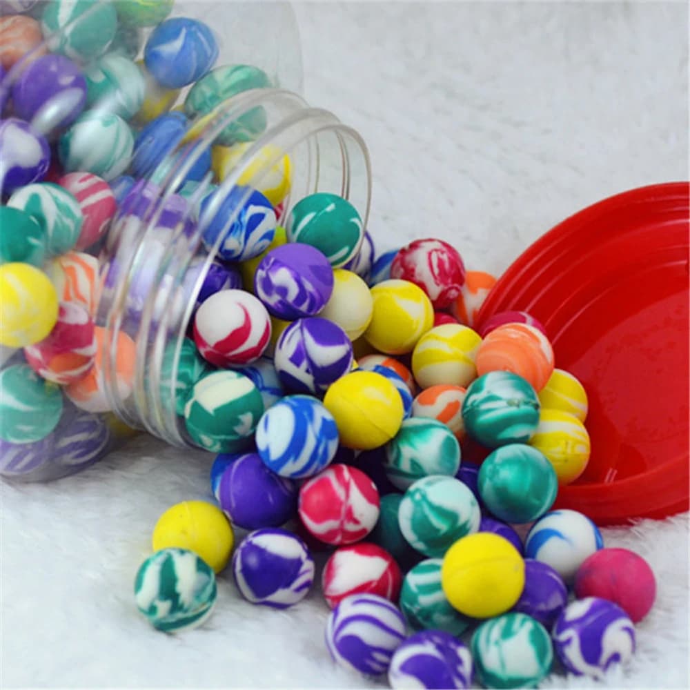 20 pezzi piccola palla di gomma da salto palline rimbalzanti antistress bambini giochi d'acqua giocattoli da bagno giochi all'aperto giocattolo educativo per bambini
