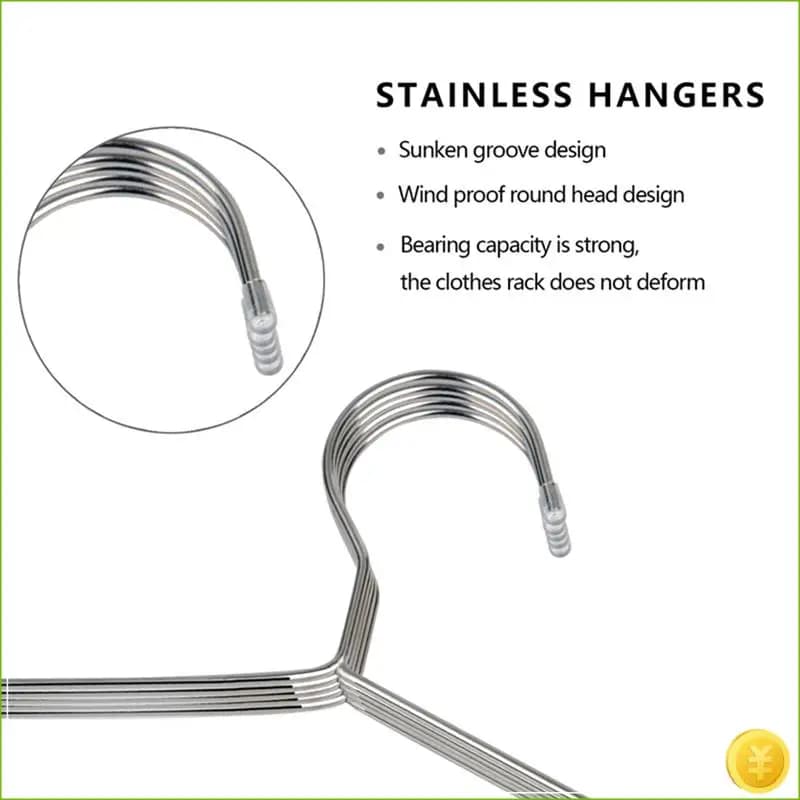 Appendiabiti in filo metallico Confezione da 30 grucce resistenti e resistenti in metallo in acciaio inossidabile ultra sottili salvaspazio durevoli