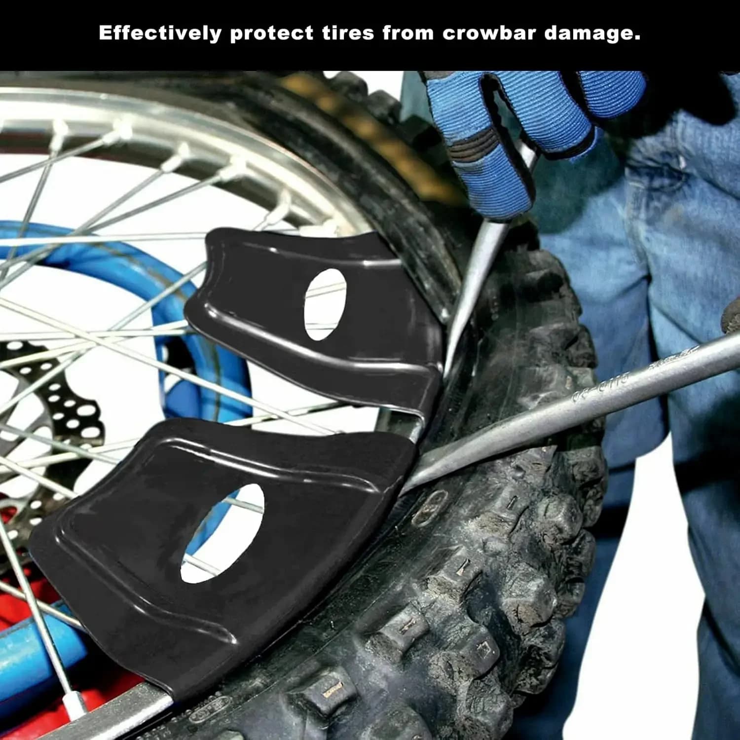 Protezione per cerchioni per smontagomme per moto protezione per cerchioni per pneumatici adatta per l'installazione di pneumatici per moto da cross a quattro ruote ATV