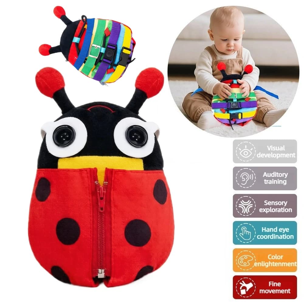 1Pc Colorful Animal Interlocking Toy with beetle shape, hands-on educational playset, ideal gift for young kids