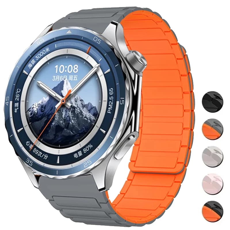 Cinturino in silicone per OPPO Watch X2 X OPPO Watch 4 Pro cinturino magnetico per OnePlus Watch 2 OnePlus Watch cinturino da 46 mm