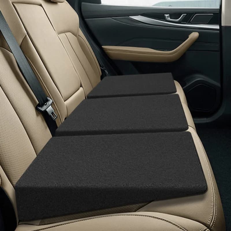 Cuscino di livellamento per seggiolino auto Cuscino per seggiolino auto in memory foam Sollievo dall'affaticamento Aumenta l'altezza del cuscinetto per appiattire i sedili posteriori dell'auto