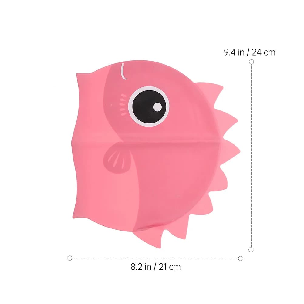 2-piece swim cap for children Swimming head for children's cartoons Lightweight and elastic swim cap for hair protection for pool and beach use