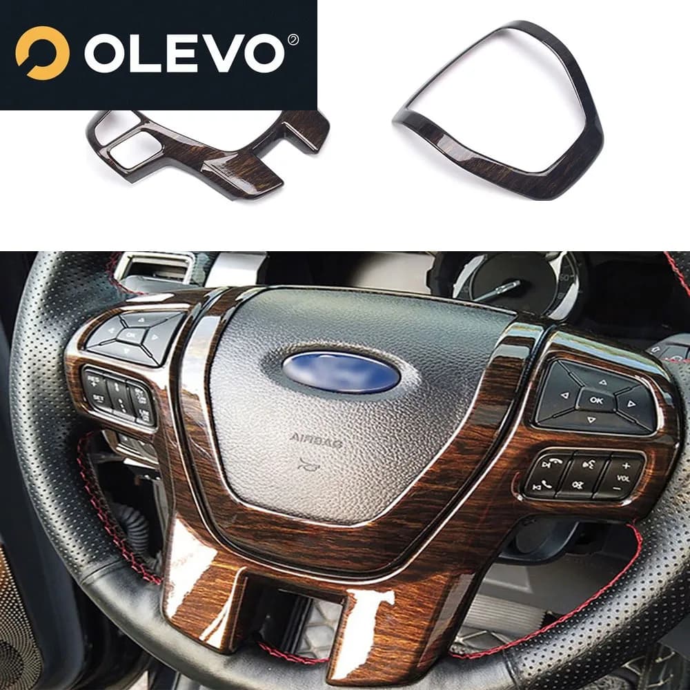 Measure For Ford Ranger Everest Endeavour 2015 2016 2017 2018 2019 2020 2021ABS Wood Grana Flying Frame Decorator Cover