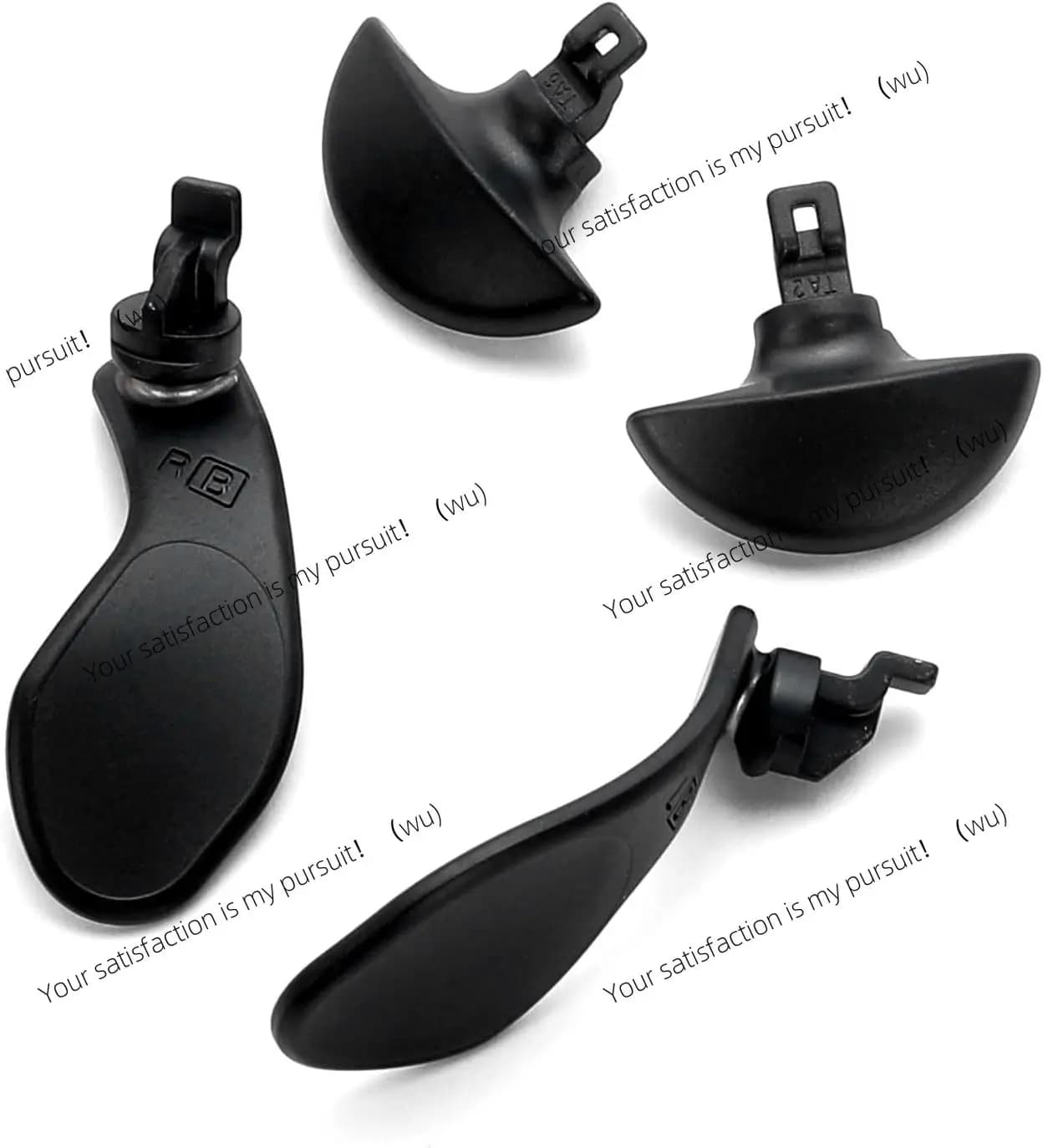 4PCS Metal Rear Paddles for PS5 DualSense Edge Controller Interchangeable Trigger Buttons Replacement Grip Accessories