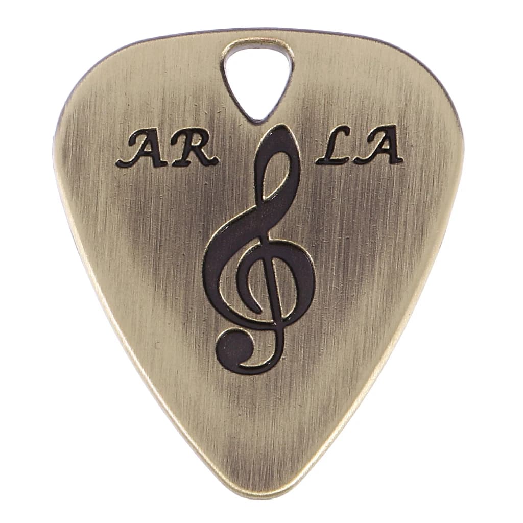 Zinc Alloy Guitar Pick with Pendant Option Musician Plectrum Guitar Accessories for Bass Electric