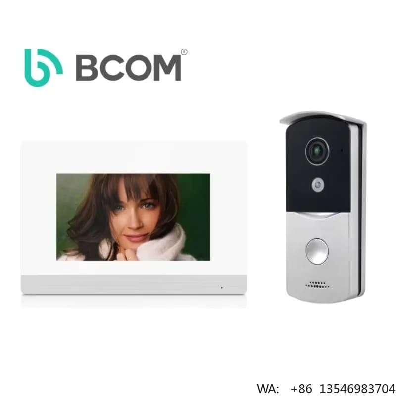 Videocitofono Impermeabile per Villa, 4 Fili, Tuya, Schermo Touch da 7 Pollici HD, Campanello Video con Scocca in Metallo