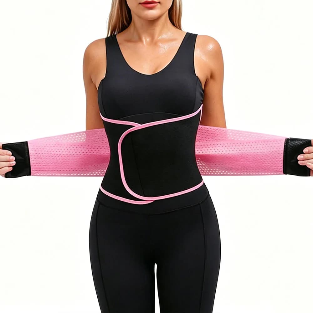 Cintura Dimagrante da Donna per Sauna, Vari Colori, con Chiusura a Strappo, per Perdita di Peso