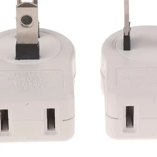 Adattatore per Presa di Corrente USA a 2 Pin, Rotazione a 360°, Pieghevole, Convertitore di Alimentazione da Viaggio