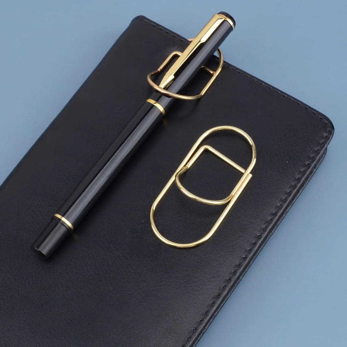 Clip per Penna in Metallo Multicolore - Accessorio Creativo Multifunzionale Portatile per Quaderni, Organizzatore per Cancelleria da Ufficio e Scuola