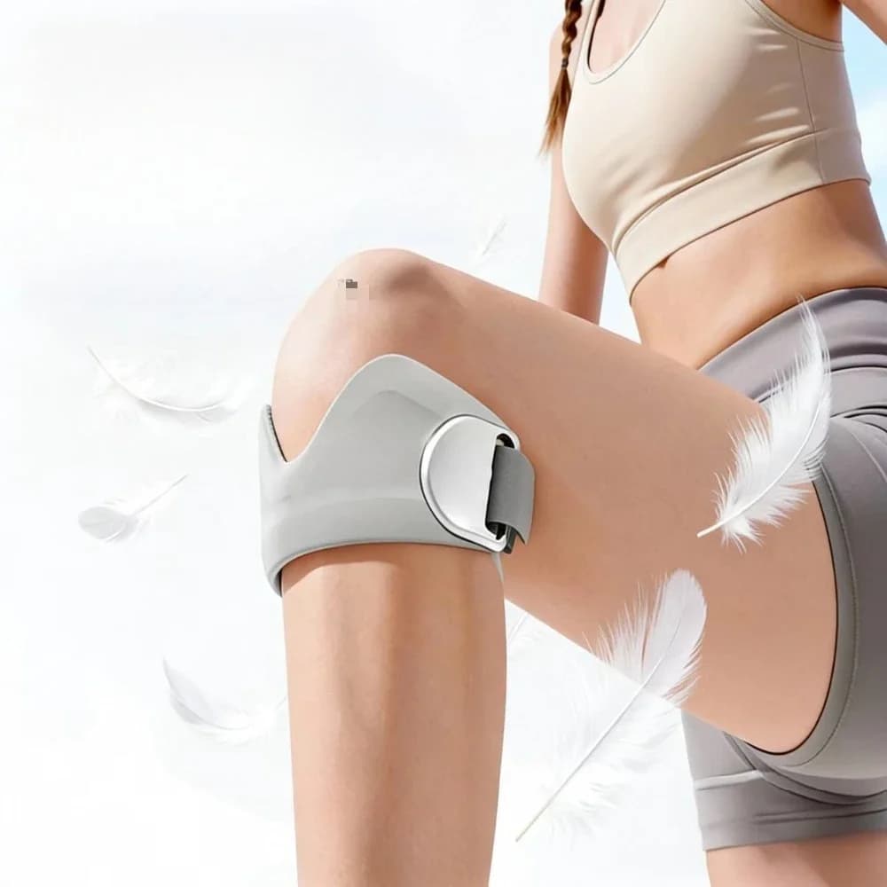 Fascia di Supporto per Ginocchio da Basket, Protezione Rotula, Supporto Tendineo, Fascia Regolabile con Cuscinetto a Compressione e Assorbimento