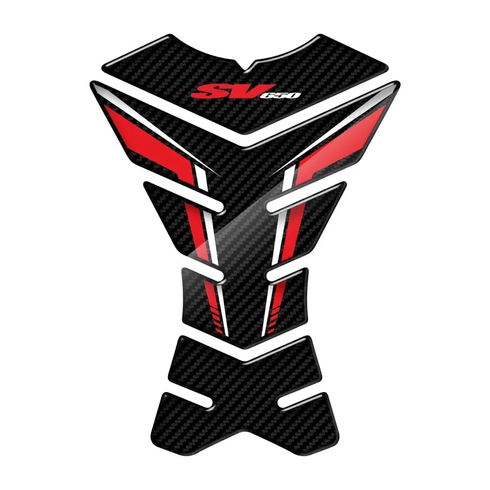Per Suzuki SV650 SV650S SV650X 3D protezione per serbatoio moto Carbon-look