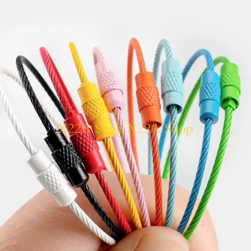 Unique 10PCS Metal Rings Secure Closure Colorful Crafting Components for Jewelry Keychain Projects