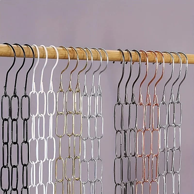 1pc Heavy-Duty Iron Clothes Hanger with 23pcs Capacity - Sturdy Metal Construction, Space-Saving Design for Home, Office, Durable
