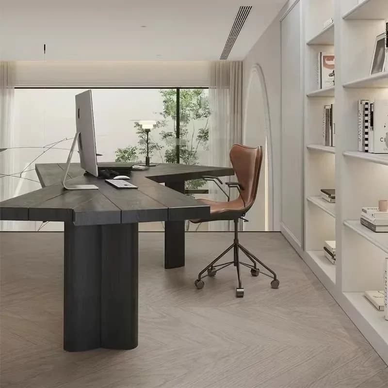 Accessori per scrivania da ufficio direzionale Tavolini da caffè Altezza computer bianca Angolo Sedia da gioco per conferenze moderna in piedi economica