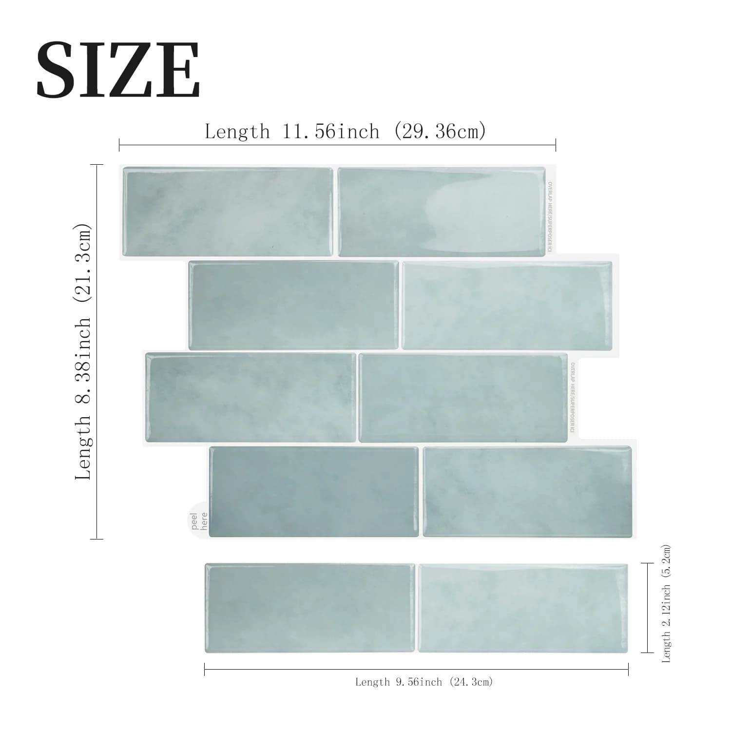 5 pezzi adesivi murali in resina epossidica 3D olio autoadesivo effetto piastrella impermeabile backsplash per cucina bagno facile da pulire casa