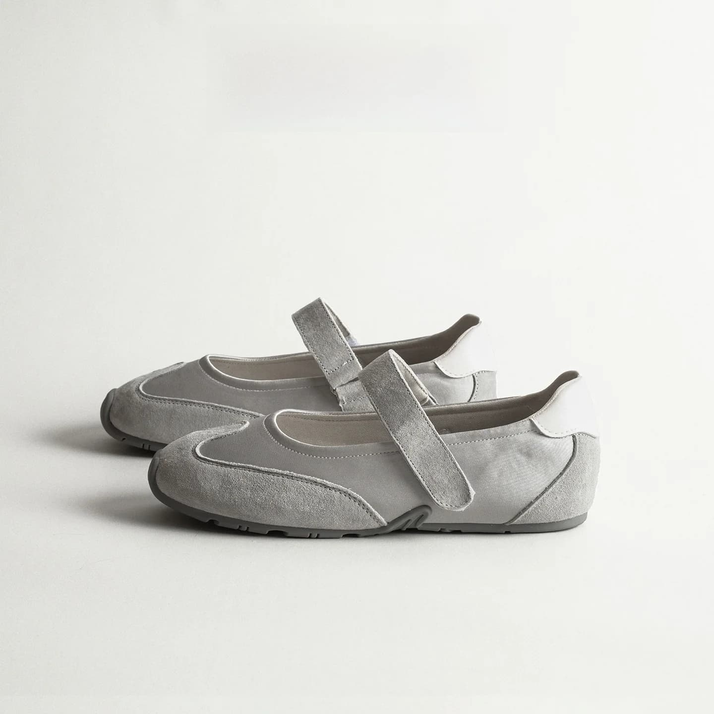Scarpe da Balletto in Vera Pelle, Scarpe Casual Sportive da Donna, Ballerine Mary Jane con Chiusura a Strappo, Scarpe da Corsa per il Tempo Libero