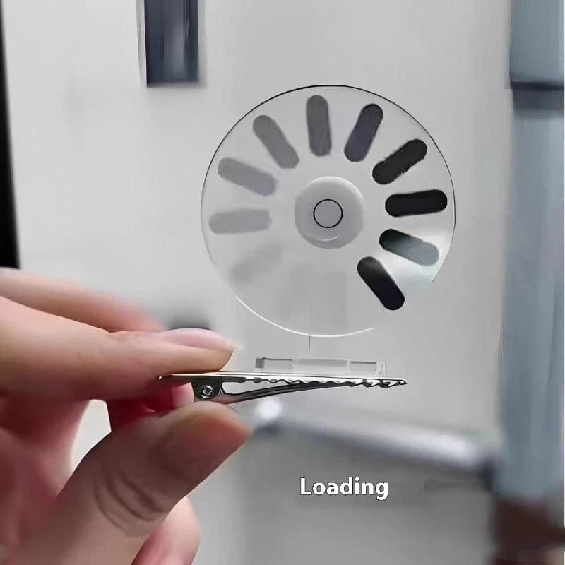 Divertente creativo Downtime Clip per capelli Fascia per capelli Caricamento del cervello Accessori per capelli Asciugacapelli creativo Clip rotante a becco d'anatra Copricapo