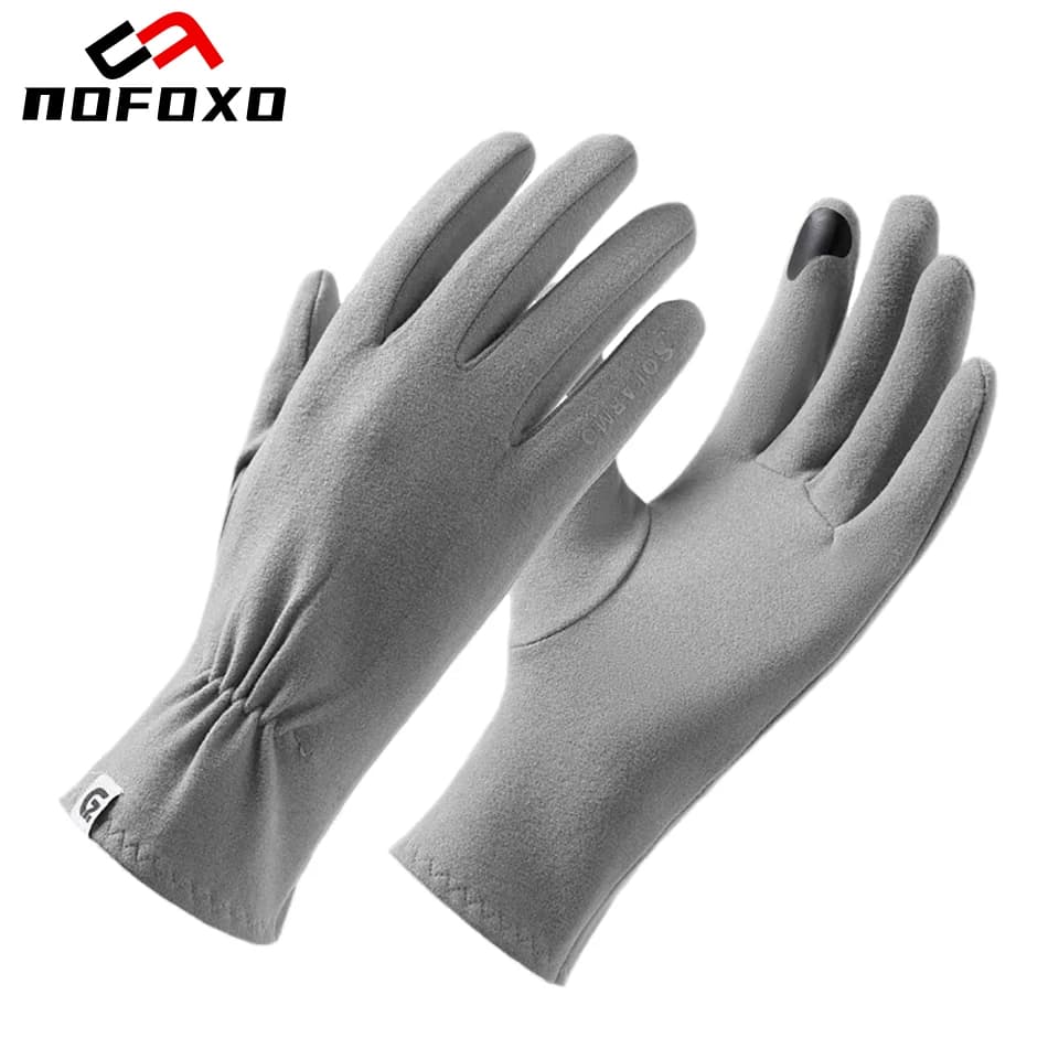 NOFOXO Guanti termici invernali Touch Screen Guanti da ciclismo antiscivolo antivento Guanti da donna in velluto Guanti da guida per sport all'aria aperta