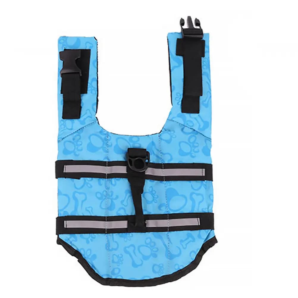 Pet Life Vest Adjustable Reflective Vest Lightweight Portable for Training Puppy Swimming Boating Beach