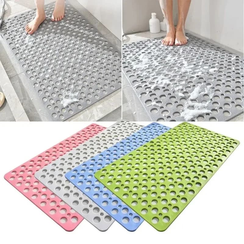 1PC Tappetino per doccia Bagno extra large antiscivolo Poroso Cucina Vasca da bagno Forte aspirazione Anti-muffa Tappetino in TPE Tappetino per doccia