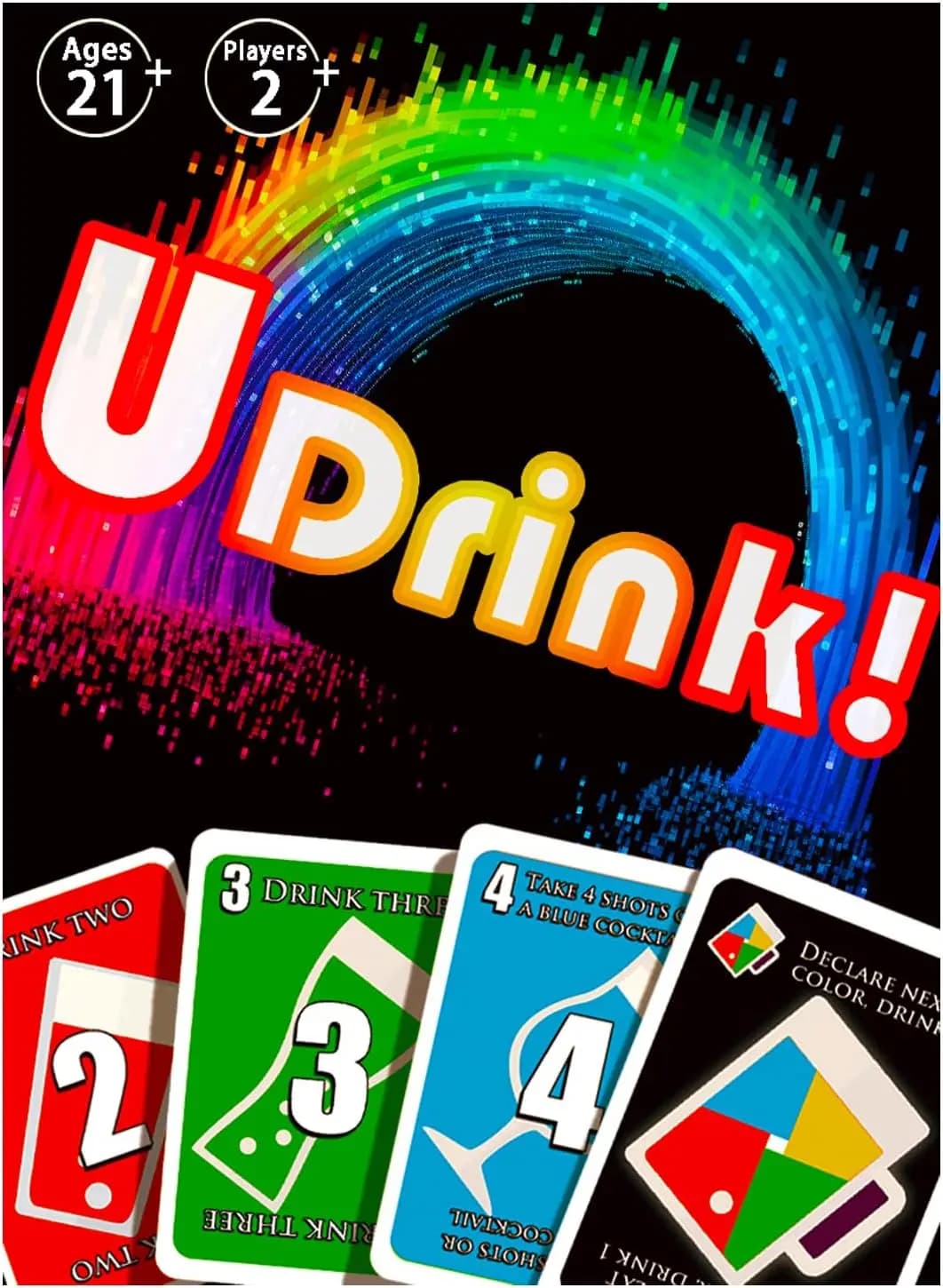 Divertente Gioco di Carte per Adulti per Feste e Serate di Gioco, Regole Semplici per 2+ Giocatori dai 17 Anni in Su, Nuova Edizione 2024