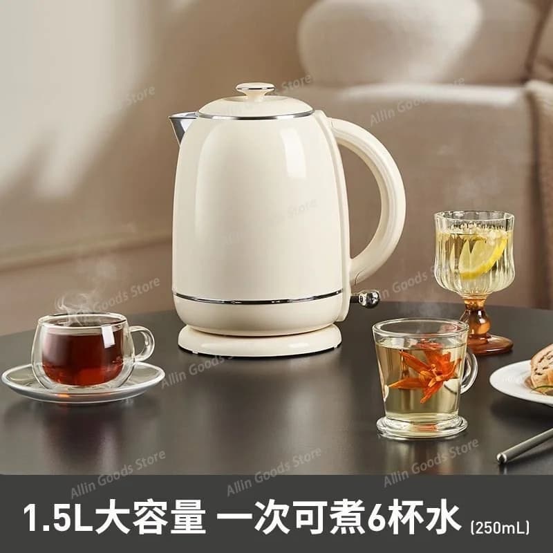 Household 1500ML Automatic Electric Kettle 316 Stainless Steel Anti-corrosion Inner Liner Water Heating Pot
