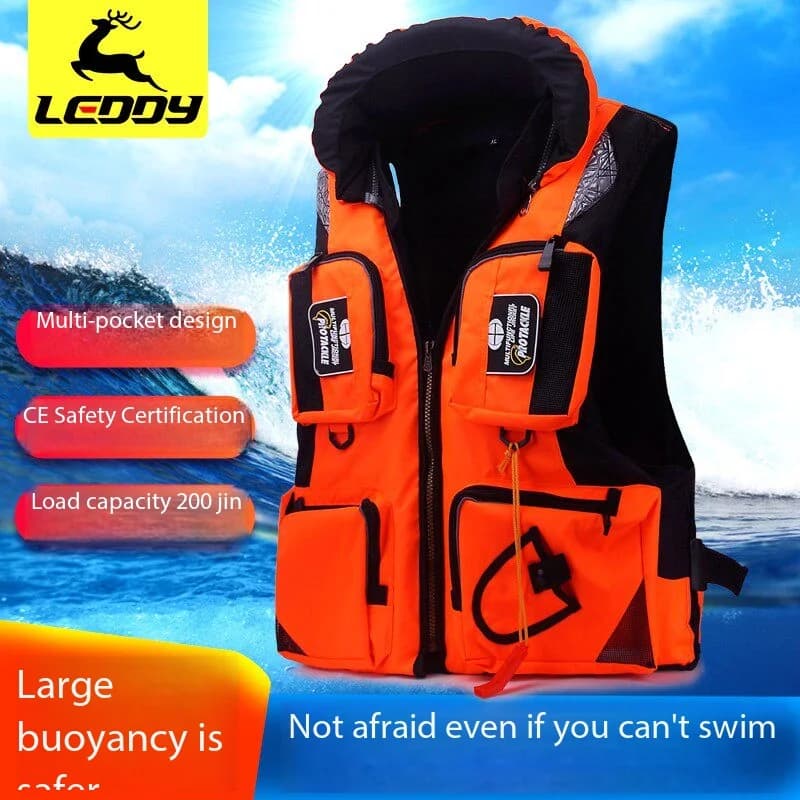 Multi Functional Vest, Fishing Life Jacket, Summer Men's Adult Sea Rock Fishing Portable Professional High Buoyancy Fishing Gear