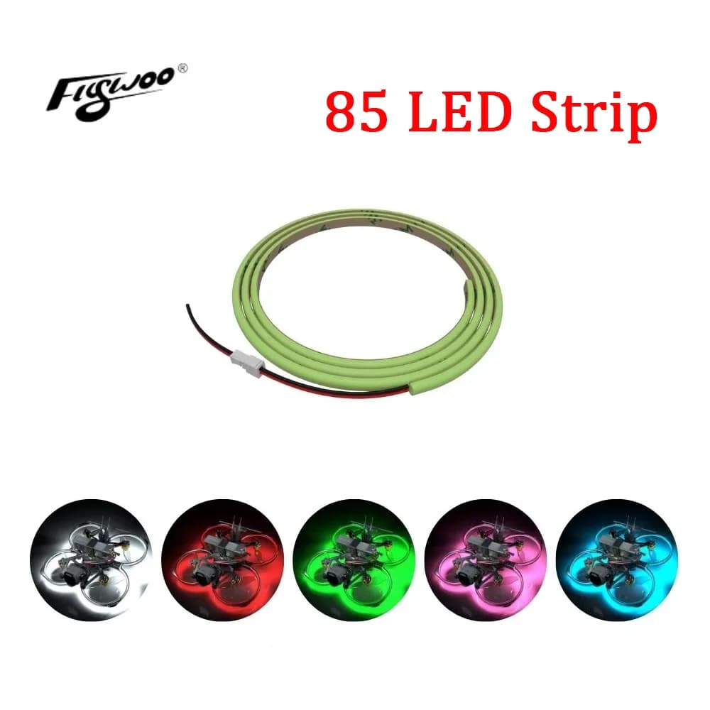 FlyLens 85 LED White/Rosa/Rosa/Blu Strip (Plug & Play) No required welding, suitable for DIY parts FlyLens 85fpv drone