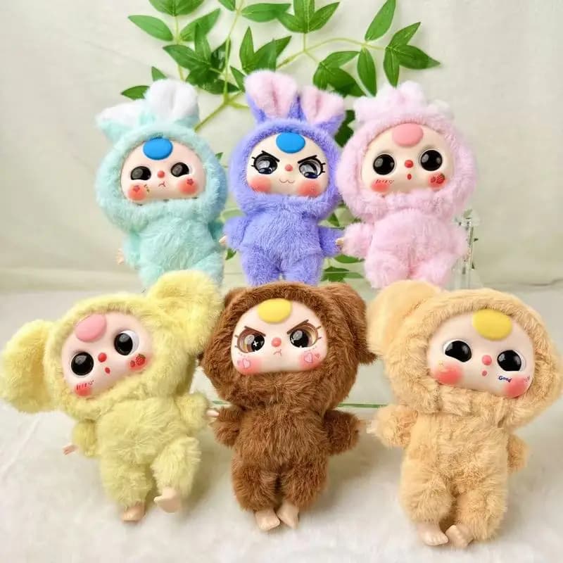 Nice Soft Soft Mini Plush with Vinyl Face, Big Eyes, Padded Toy, Bag Keychain, 3 Year Children's Pendant and Newborns