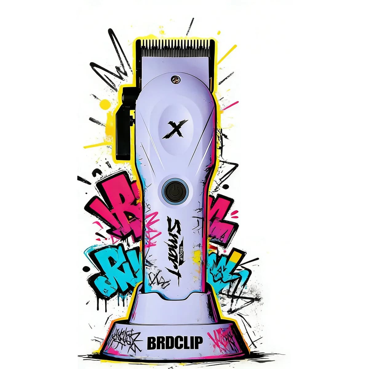 BRDCLIP Echo Blade Purple 8800RPM Haircut Professional, Trimmer for Barbiere, Haircut Machine Man, Haircut Razor