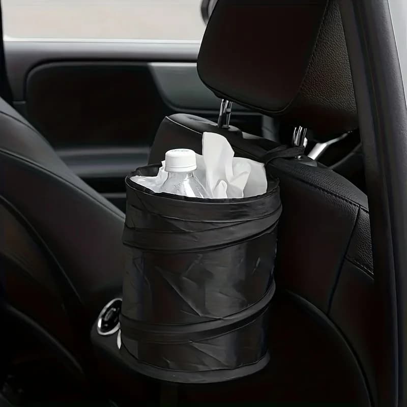 Pattumiera per auto portatile durevole pieghevole appeso secchio portaoggetti per auto sedia schienale borsa portaoggetti in tessuto Oxford pattumiera 1 pz