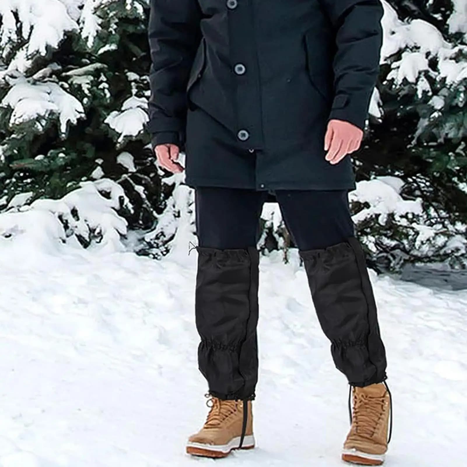 Scaldamuscoli impermeabili per esterni Ghette da viaggio Tubo lungo Leggings da montagna Copertura Arrampicata Escursionismo Sci Caccia Boot Protezione delle gambe