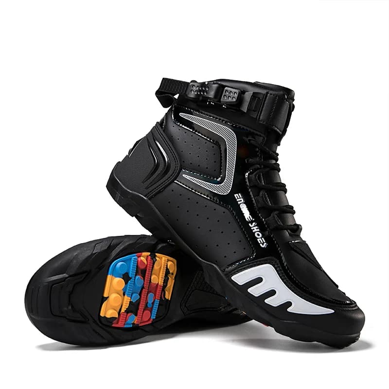 New Motorcycle Boots Men Leather Motos Breathable Anti Slip Wear-resistant Riders Boots Motorbike Racing Ankle Length Shoes