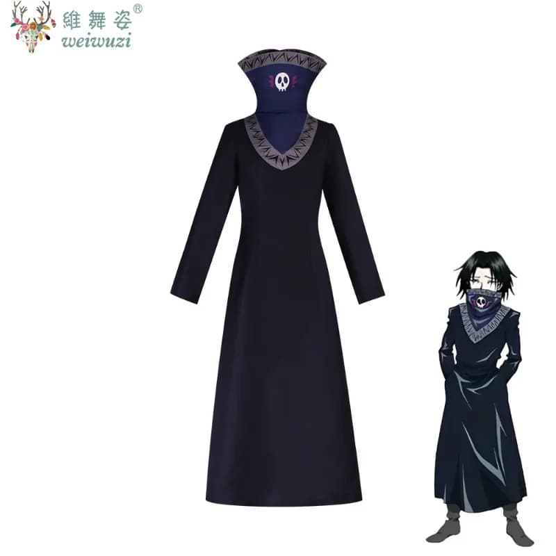 Anime HUNTER×HUNTER Cosplay Feitan Potoo Costume Robe Outfit Uniform Halloween Carnival Coating for Women Adult Men