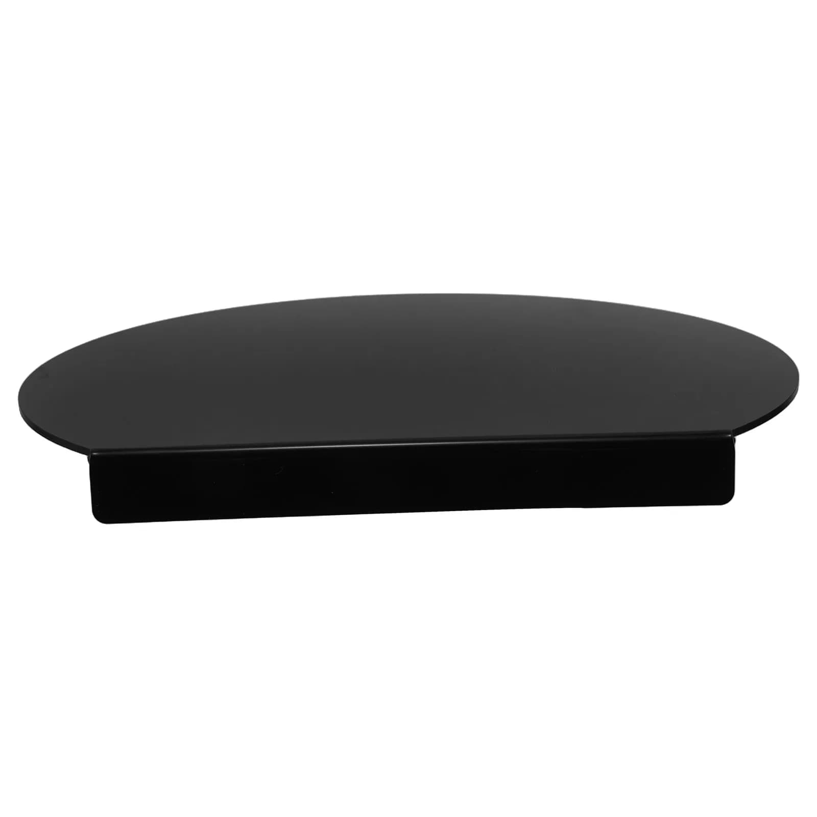 Black Acrylic Semi-Round Cutting Board Non-Slip Countertop Board Kitchen Counter Lip Tool for Small Kitchen Apartment Decor