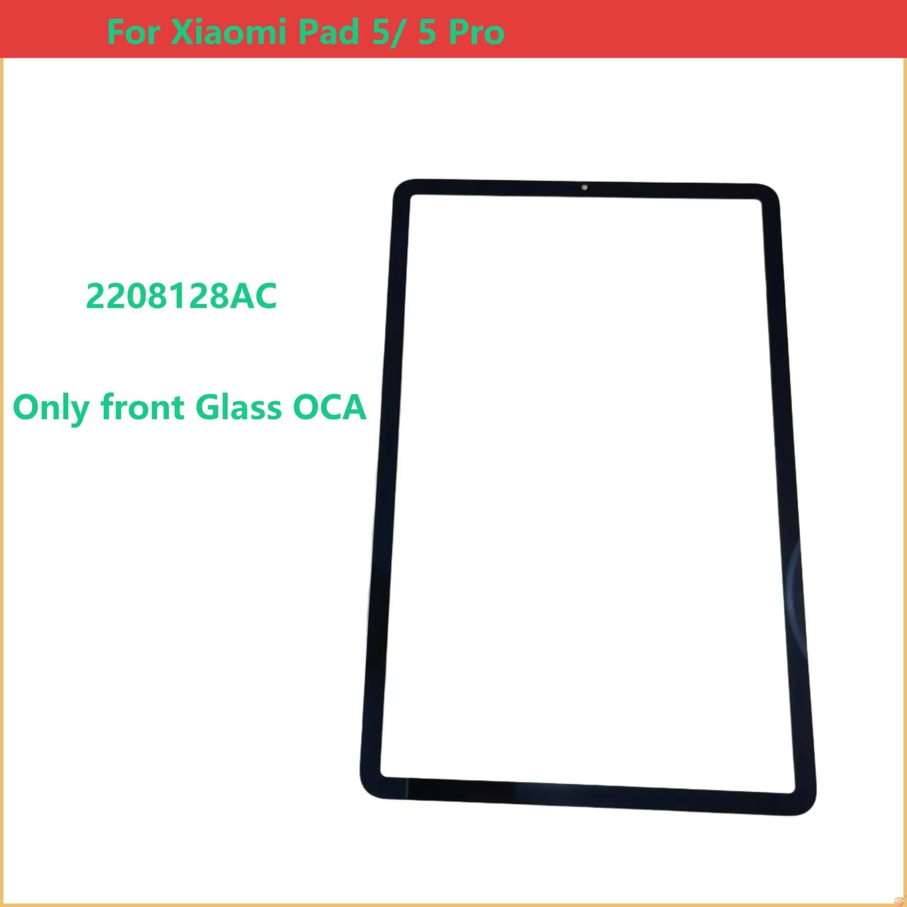 AAA New For Xiaomi Pad 5 Pro Xiaomi Mi Pad 5 Pro 11"M2105K81AC Touch Screen Panel Tablet Front Outer LCD Glass Lens With OCA#