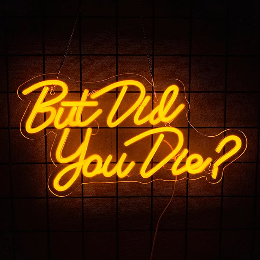 Ma hai morire insegne al neon per la decorazione della parete, per l'arredamento della camera, camera da letto, sala da palestra, arredamento del soggiorno, regali di compleanno, grotta dell'uomo, decorazioni per la casa