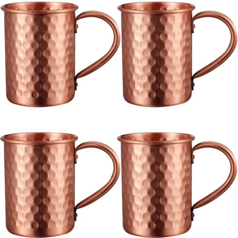 Tazza Moscow Mule da 400ml in Acciaio Inossidabile, Fatta a Mano, Resistente, per Cocktail, per Bar Domestico, Regalo