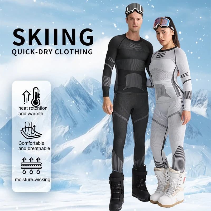 Ski-based layer set Man Woman Thermal Quick Dry Moisture Absorption Compression Clothing Winter Sports Outdoor Top Pants