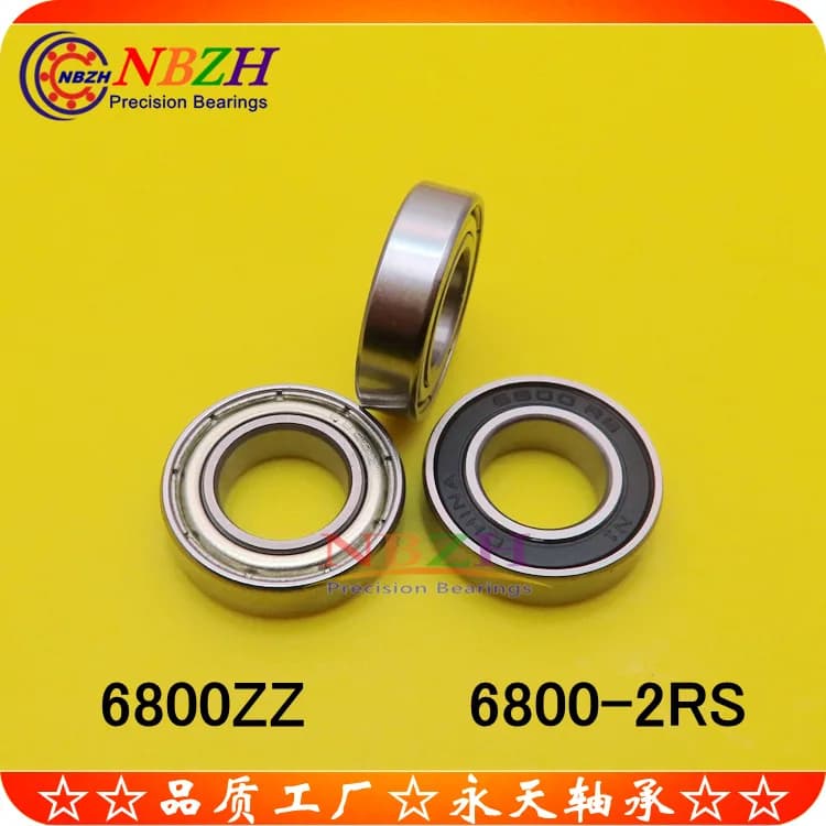 Bearing steel or stainless steel bearing S6800ZZ 6800ZZ 6800-2RS L1910 61800 RZ 10*19*5