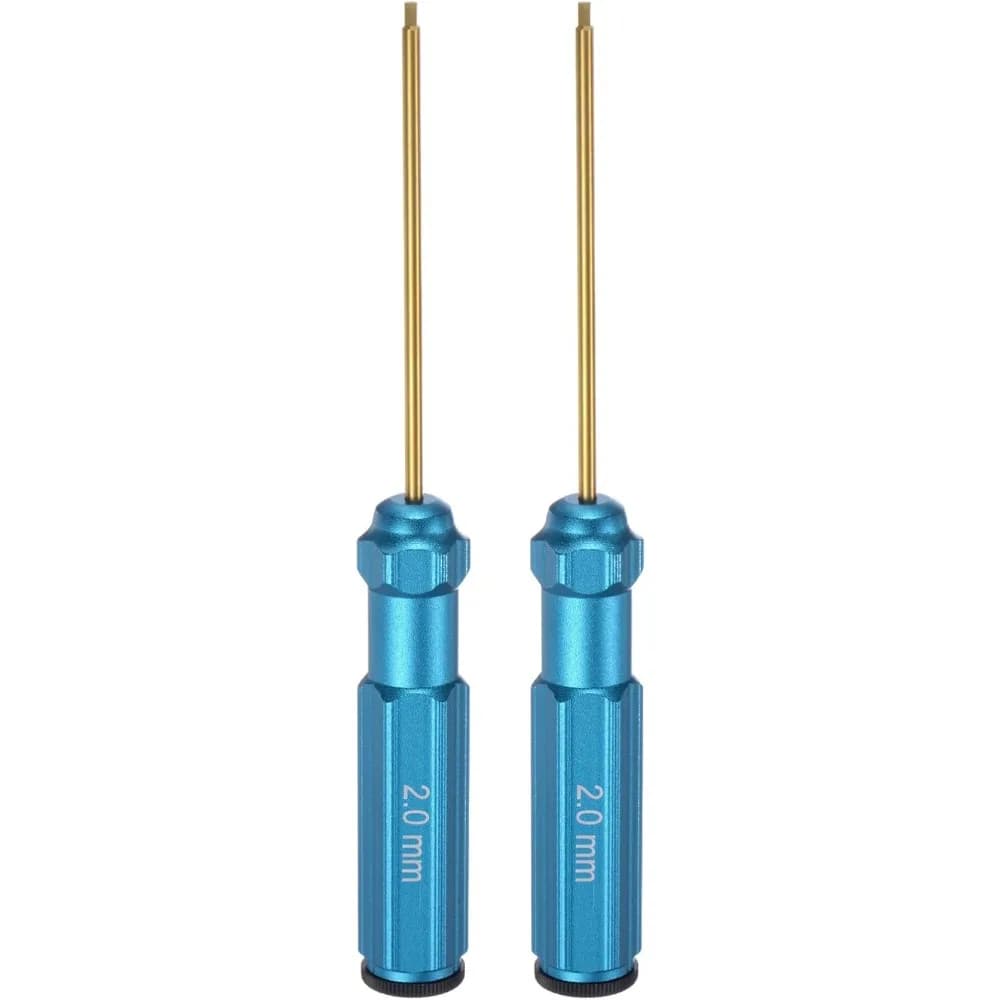 HARFINGTON 2 pz RC Cacciavite Esagonale 2mm Titanio Cacciaviti Esagonali Chiave RC Hex Driver Strumento di Riparazione per Modelli RC Auto Helicopt